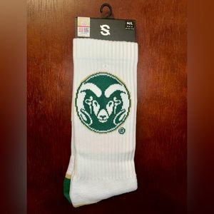 COLORADO STATE STRIDELINE CREW SOCKS NWT MEN’S SHOE SIZE 8-12